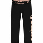 Sporthose Damen Champion Quick-Dry Script Logo Crop Schwarz