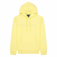 Herren Sweater mit Kapuze Champion Script Logo Hoodie M Gelb