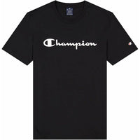 Herren Kurzarm-T-Shirt Champion Crewneck Schwarz