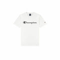Herren Kurzarm-T-Shirt Champion Crewneck Weiß