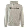 Herren Sweater mit Kapuze Champion Hooded Full Zip Grau