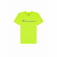Herren Kurzarm-T-Shirt Champion Crewneck Zitronengrün