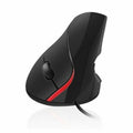 Ergonomische optische Maus Ewent EW3156 1000 dpi USB Schwarz Rot/Schwarz