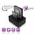Dual-Dockstation Ewent AAACET0186 Dual 2.5"-3.5" USB 3.1 ABS Schwarz