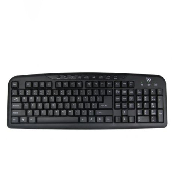 Tastatur Ewent EW3195 Schwarz Qwerty Spanisch QWERTZ
