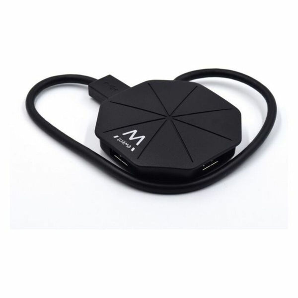 4-Port USB Hub Ewent EW1138 Schwarz
