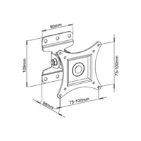 TV Halterung Techly ICA-LCD 201WH 13" 30" 23 kg