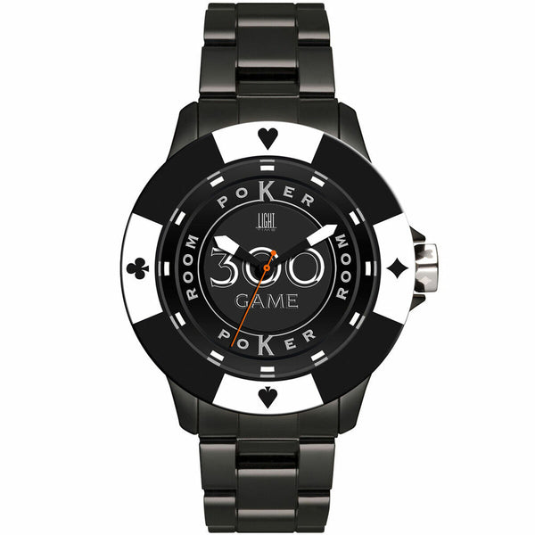 Unisex-Uhr Light Time POKER (Ø 41 mm)