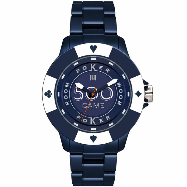 Unisex-Uhr Light Time POKER (Ø 41 mm)