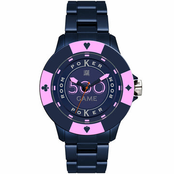 Unisex-Uhr Light Time POKER (Ø 41 mm)