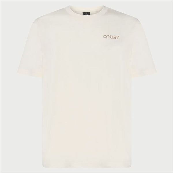 Herren Kurzarm-T-Shirt Oakley Fingerprint B1B Weiß
