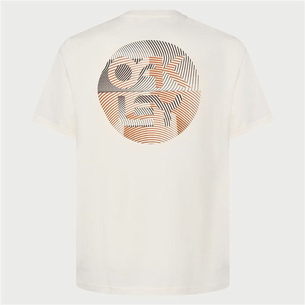 Herren Kurzarm-T-Shirt Oakley Fingerprint B1B Weiß
