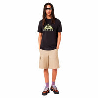 Herren Kurzarm-T-Shirt Oakley Lined Mountain Bark