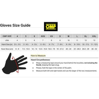 Karting Handschuhe OMP KS-4 Weiß Rot