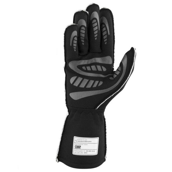 Karting Handschuhe OMP MY2025 Schwarz Pink FIA 8856-2018