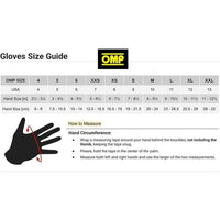Karting Handschuhe OMP KS-X Gelb