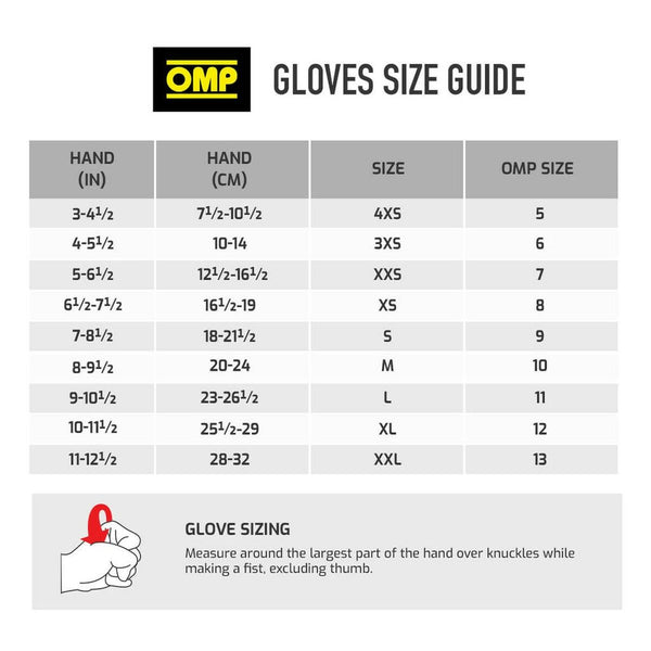 Karting Handschuhe OMP MY2025 Rot FIA 8856-2018