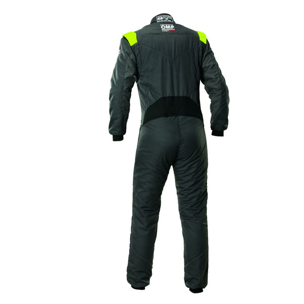 Rennanzug OMP FIRST EVO MY2025 60 Anthrazit Gelb/Schwarz