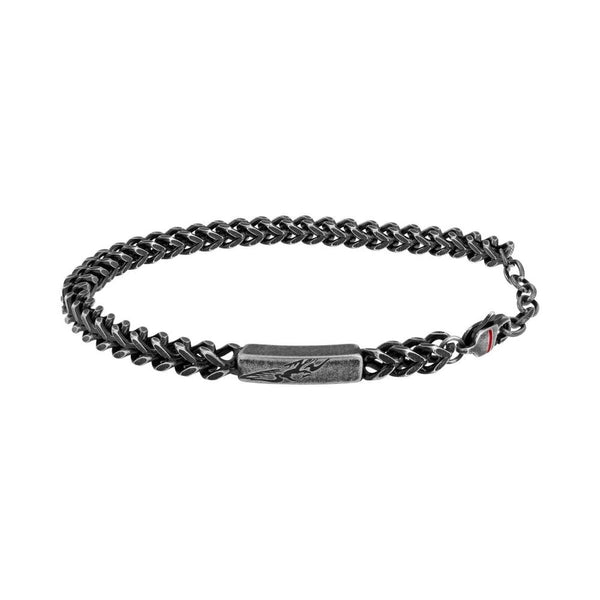 Herrenarmreif Sector SAFT75 Silber Schwarz