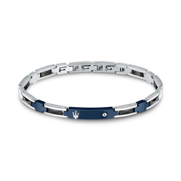Herrenarmreif Maserati CERAMIC Edelstahl Silberfarben