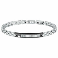 Herrenarmreif Maserati DIAMONDS Edelstahl Silberfarben