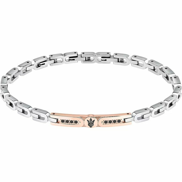 Herrenarmreif Maserati ICONIC Edelstahl Silberfarben