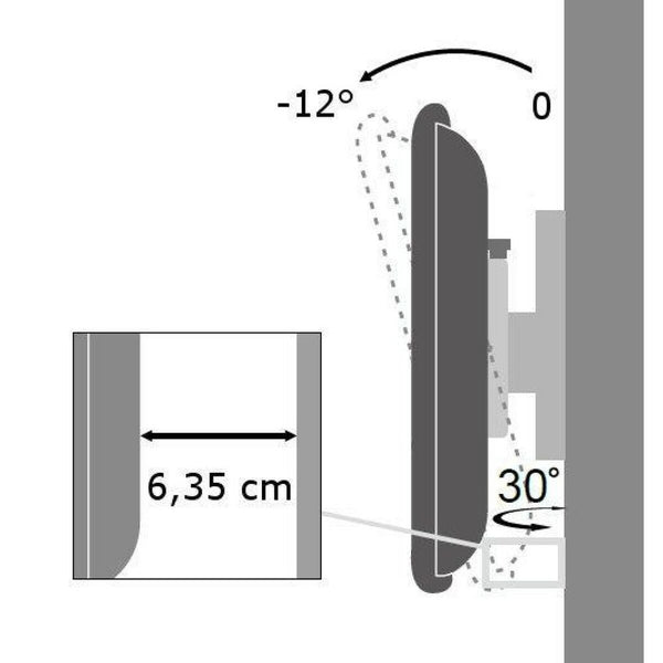 TV Halterung Techly ICA-LCD 2900B 19" 37" 25 kg