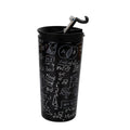 Thermobecher mit Deckel iTotal Mathematics Doppelte Wand Schwarz Edelstahl 350 ml
