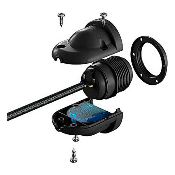 Lampenfassung Schwarz E27