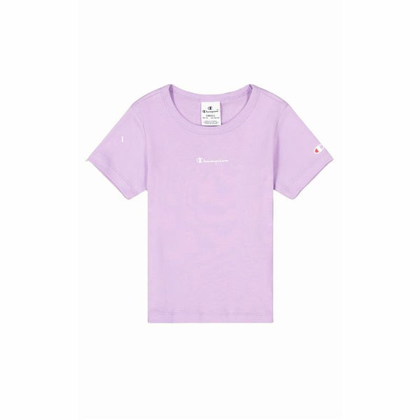 Kurzarm-T-Shirt für Kinder Champion Crewneck Lavendel
