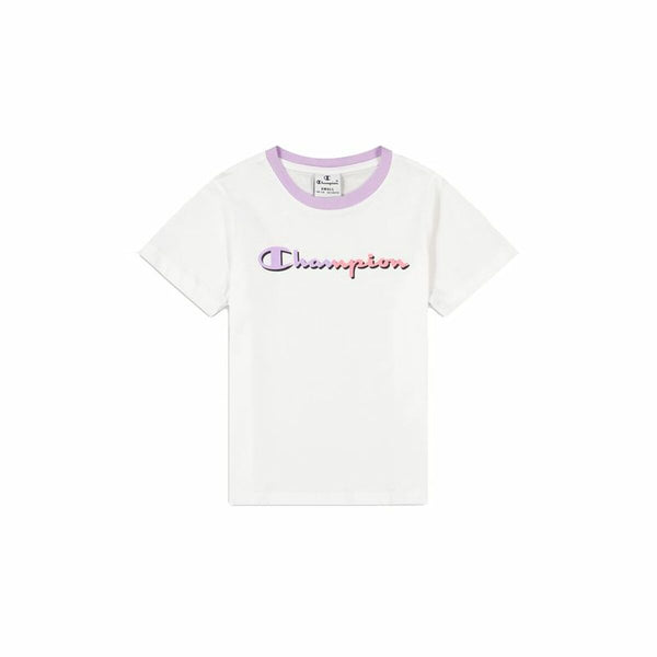 Kurzarm-T-Shirt für Kinder Champion Crewneck Weiß