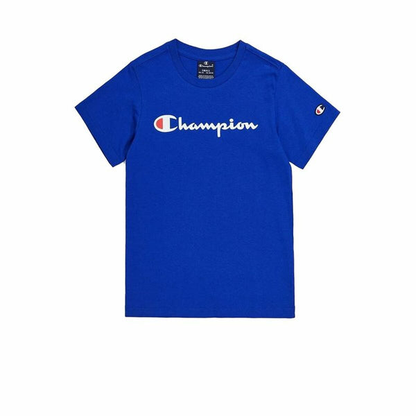 Kurzarm-T-Shirt für Kinder Champion Crewneck Blau
