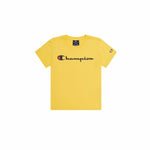 Kurzarm-T-Shirt für Kinder Champion Crewneck Gelb
