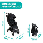 Kinderwagen Chicco Schwarz