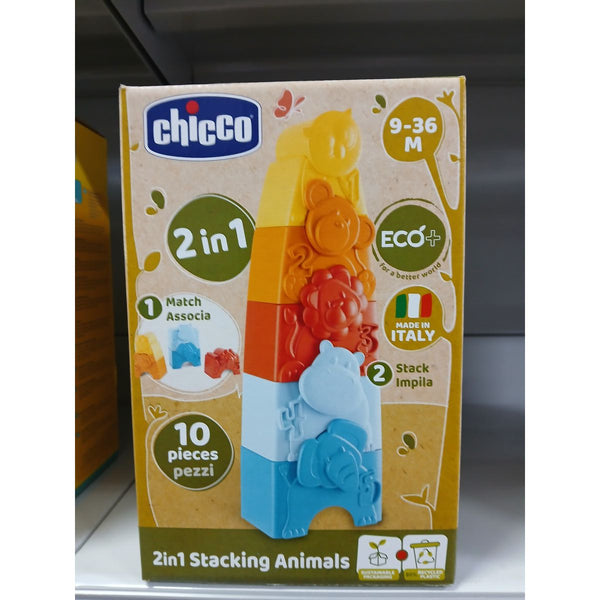 Stapelbare Bauklötze Chicco eco+ Turm tiere