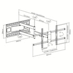 Wandhalterung Techly ICA-PLB 490 43" 80"