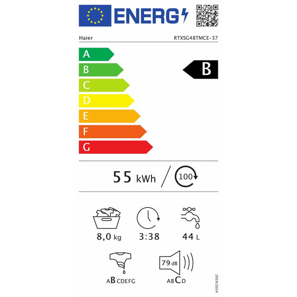 Waschmaschine Haier RTXSG48TMCE/37 1400 rpm 41 cm 8 kg Weiß