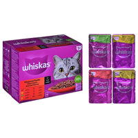 Katzenfutter Whiskas Classic Meals Huhn Rindfleisch Lamm Vögel 12 x 85 g