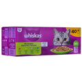 Katzenfutter Whiskas Mix Favourites in jelly Huhn Lachsfarben Thunfisch Rindfleisch 40 x 85 g