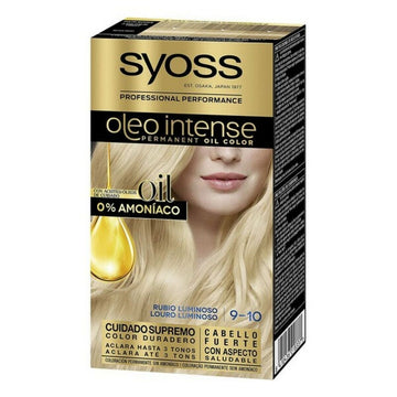 Dauerfärbung   Syoss Olio Intense Ohne Ammoniak Nº 9,10 Lichtblond