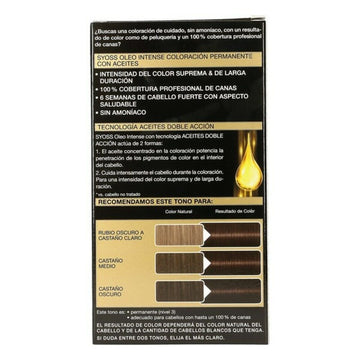 Dauerfärbung   Syoss Olio Intense Ohne Ammoniak Nº 3,10 Kastanie