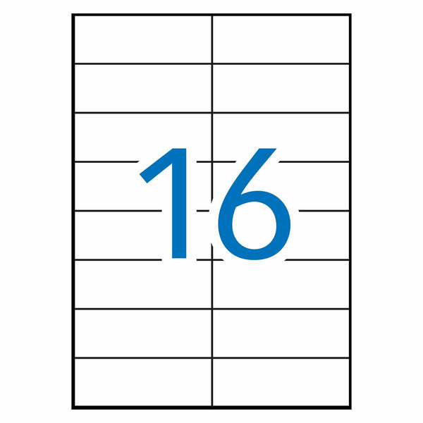 Klebeetiketten Apli 1274 100 Bettlaken 105 x 37mm Weiß Messing