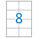 Klebeetiketten Apli 1279 100 Bettlaken 105 X 74 mm Weiß