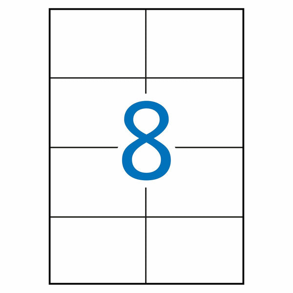 Klebeetiketten Apli 1279 100 Bettlaken 105 X 74 mm Weiß