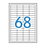 Klebeetiketten Apli 1282 100 Bettlaken 48,5 x 16,9 mm Weiß