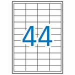 Klebeetiketten Apli 1285 100 Bettlaken 48,5 x 25,4 mm Weiß