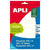 Klebeetiketten Apli Weiß 10 Blatt 31 x 100 mm (10 Stück)
