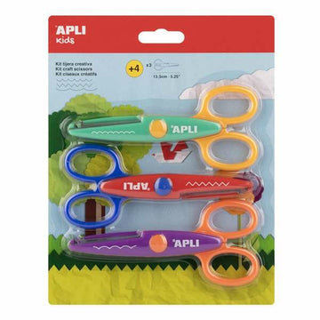 Satz mit Papierhandarbeiten Apli Schere Bunt 13,5 cm