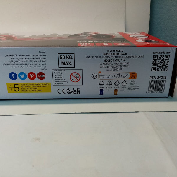 Scooter Moltó Rot 72-77 cm