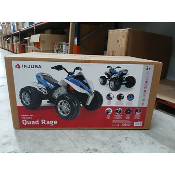 Elektro-Quad Injusa Rage Licht Blau Weiß 12 V